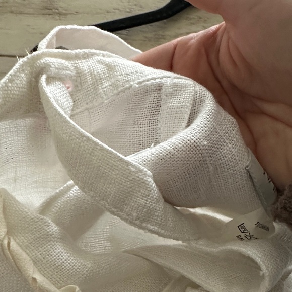 Ivan Grundahl White 100% linen True Wrap Adjustable waist Classic Maxi Skirt S - Picture 6 of 6